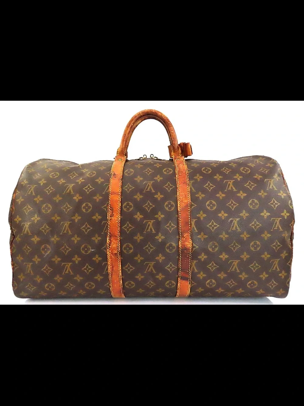 Louis Vuitton Monogram Travel Duffle in Brown and Tan